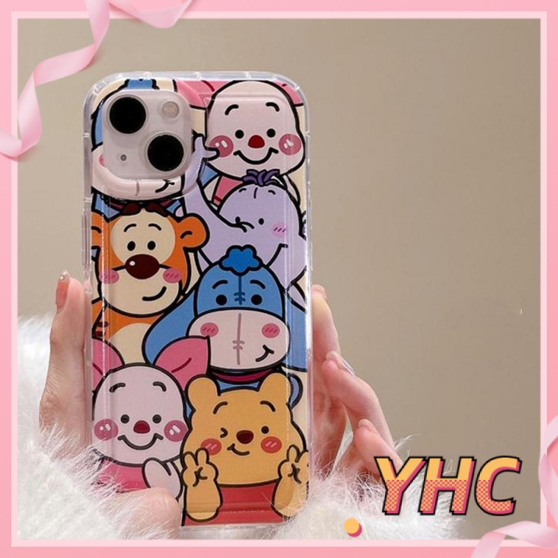 Ốp Lưng iPhone Bộ sưu tập cao bồi gấu dâu tây hoạt hình, túi khí chống rơi, vỏ điện thoại di động, vỏ mềm trong suốt giảm chấn Cho Iphone 6 / 6S / 6splus / se / 7 / 7plus / 8 / 8plus / X / xs / xsmax / 11 / 12 / 13 / 14 / Plus / pro / pro max-733