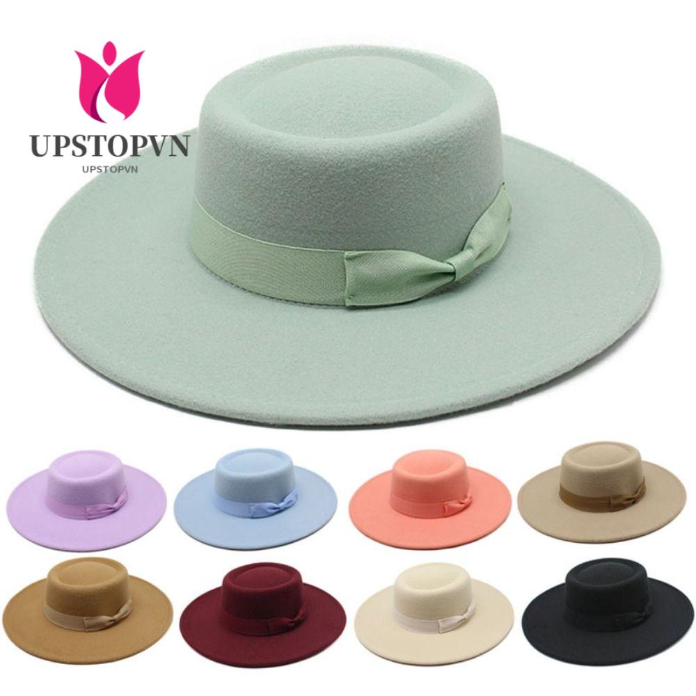 Mũ Fedora Rộng Vành Phong Cách Retro Mới