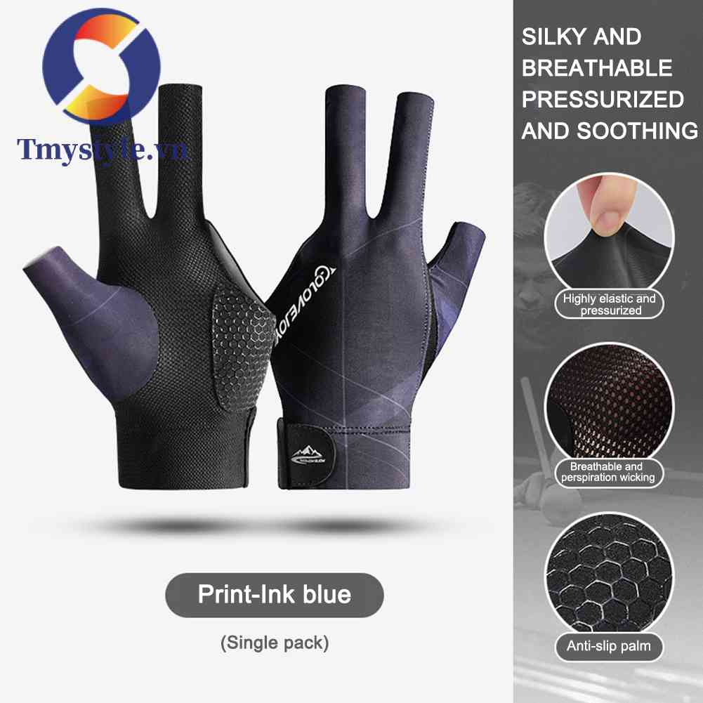 Găng Tay Hở Ngón Bằng Polyester Trọng Lượng Nhẹ Chống Trượt Hỗ Trợ Luyện Tập Bida