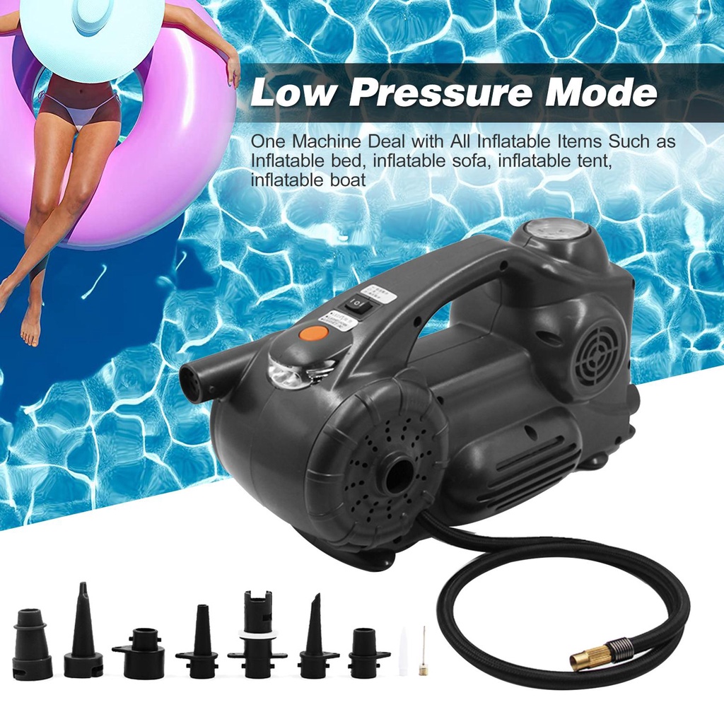 Máy Bơm Lốp Xe Có Đèn LED DC 12V 120PSI Chuyên Dụng