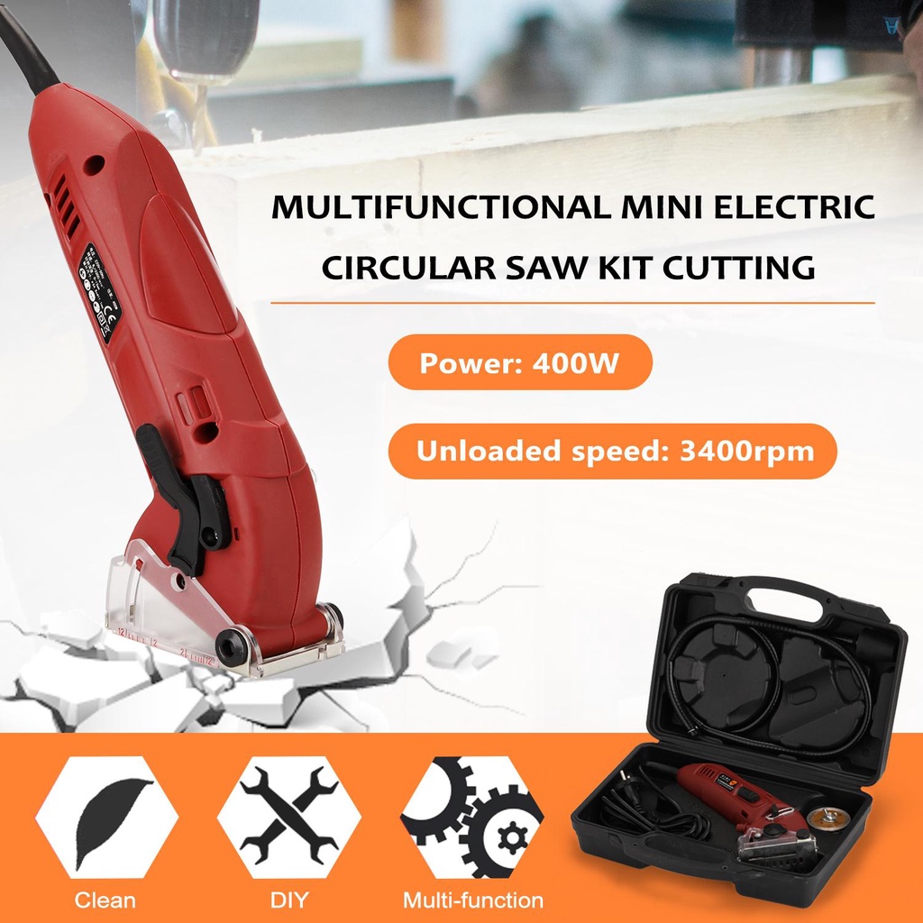 Bộ Máy Cưa Điện Mini 400W Đa Năng Dùng Làm Mộc DIY