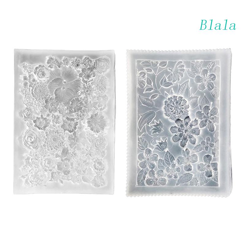 Khuôn Silicone Làm Gương Trang Trí Thủ Công Hình Bông Hoa