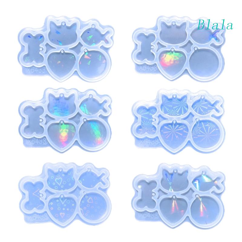 Khuôn Silicone Tạo Hình Xương Mèo Làm Móc Khóa