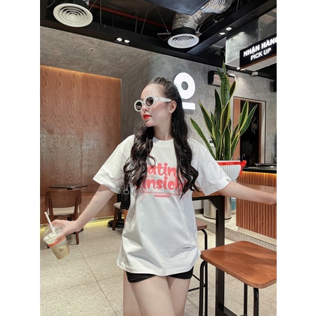 Áo Thun Gatin Cloudy Unisex phù hợp nam nữ 40-80kg Cotton 100%