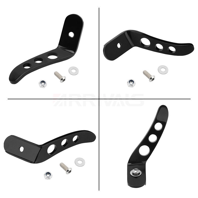 Bàn Đạp Chân Chống Mở Rộng Màu Đen Cho Xe Mô Tô Harley Touring Road King Street Glide FLHX FLHR CVO Ultra 1991- 2022