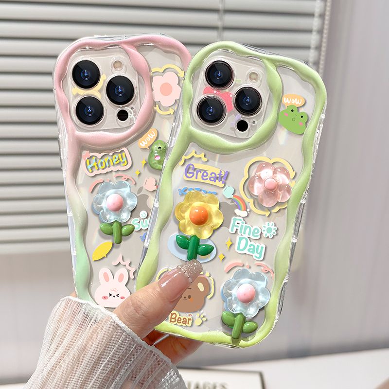 Ốp Điện Thoại Họa Tiết Hoa Dễ Thương Dành Cho iPhone 14 Pro Max 11 12 13 Pro Max Xs Xr 7 8 Plus X Se 6 6S Plus