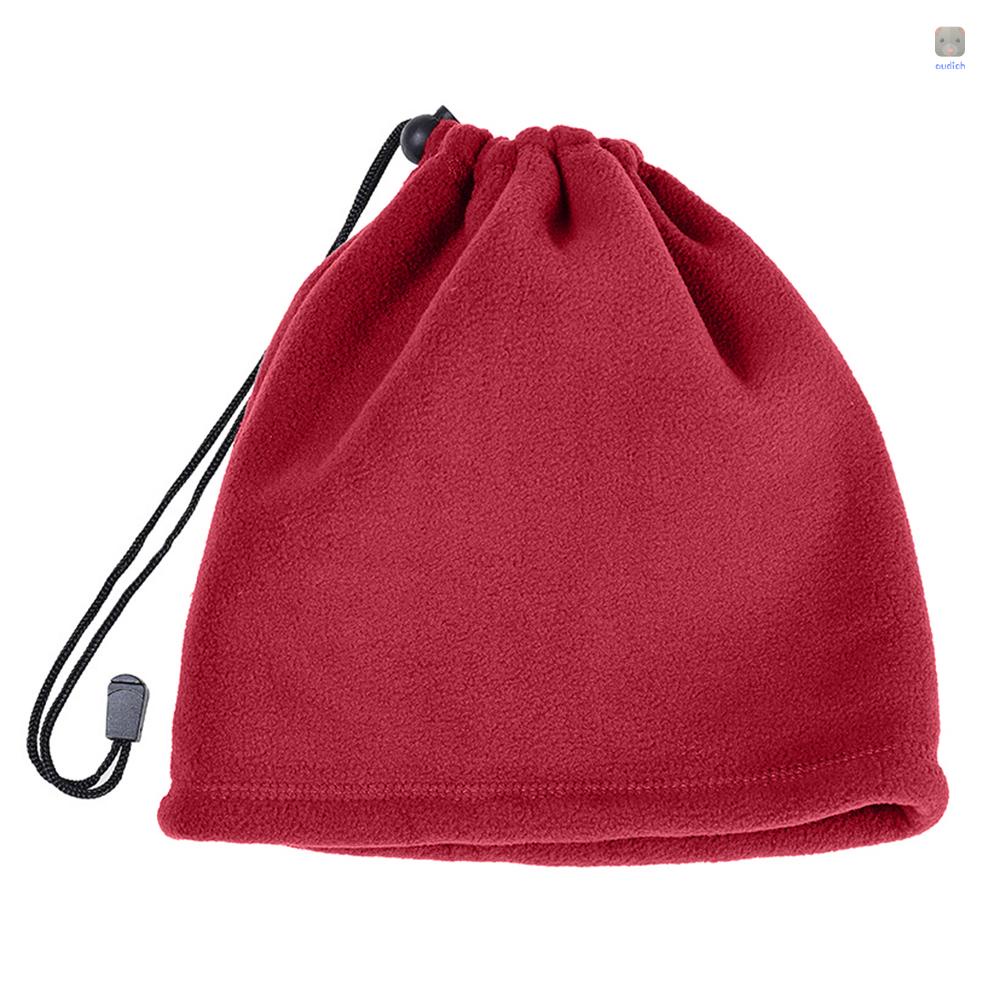 Khăn Choàng Cổ Hai Lớp Giữ Ấm Mùa Đông Có Dây Rút Cho Hoạt Động Thể Thao Ngoài Trời