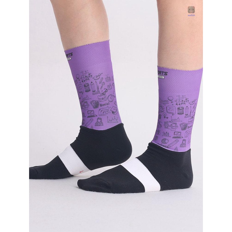 Vớ Thể Thao Thoáng Khí Chống Ẩm In Họa Tiết Độc Đáo Thời Trang Cho Nam Và Nữ