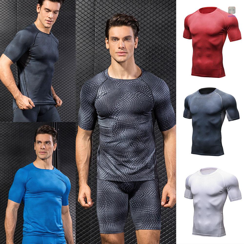 Áo Thun Thể Thao Tay Ngắn Cổ Tròn In Họa Tiết 3D Nhanh Khô Thời Trang Cho Nam