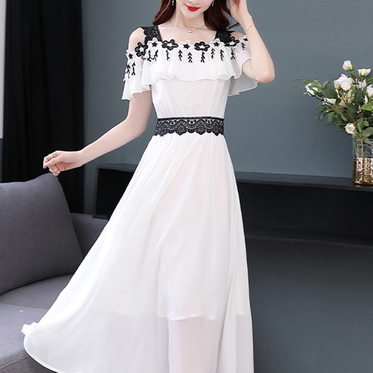 Đầm Hai Dây Mỏng Thời Trang Mùa Hè Hàn Quốc 2023 Cho Nữ