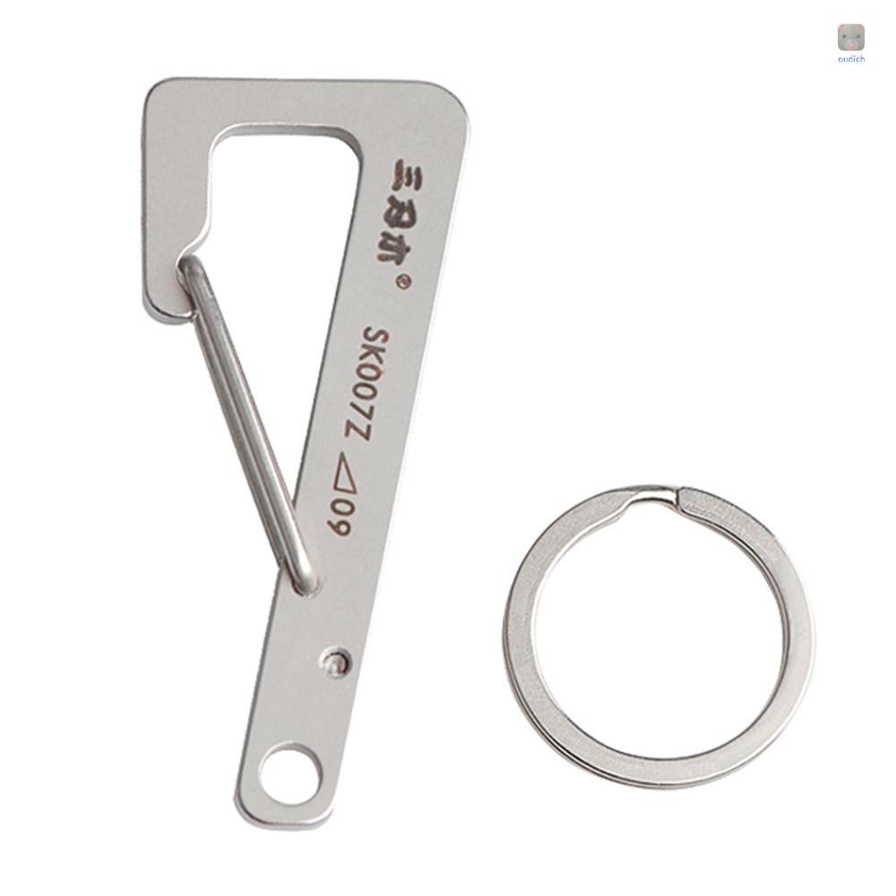 Móc Khóa Carabiner Bằng Thép Không Gỉ Cho Ba Lô / Cắm Trại / Câu Cá