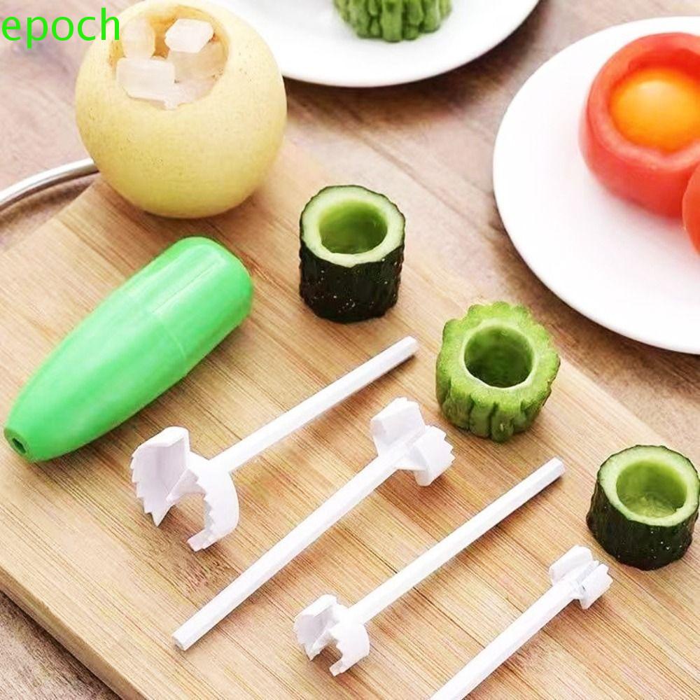 Epoch set 4 Dụng Cụ Lấy Lõi Trái Cây Bằng Nhựa Tiện Dụng
