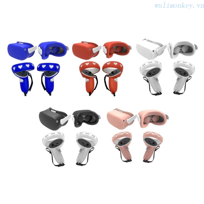 Bộ Vỏ Bọc Bảo Vệ Tay Cầm Điều Khiển Chơi Game Có Dây Đeo Cho Quest2 Ac