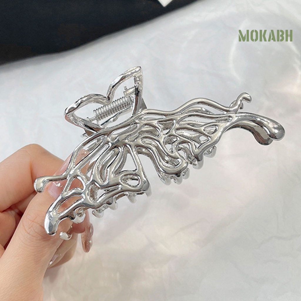 Kẹp Tóc Hình Nơ Màu Trơn Không Đồng Đều Chống Trượt Dành Cho Nữ Sinh