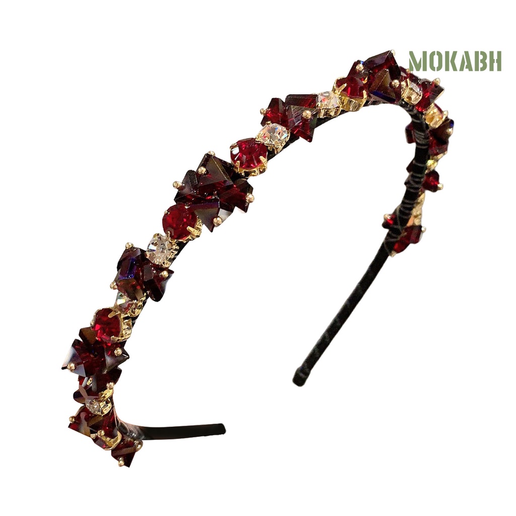 Cài Tóc Đính Pha Lê Giả Nhiều Màu Sắc Lấp Lánh Chống Trượt Có Thể Tái Sử Dụng