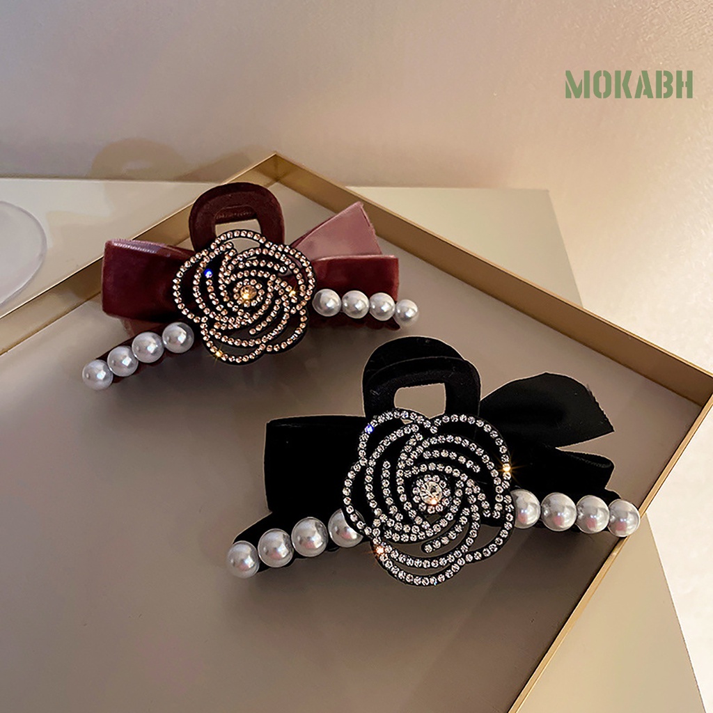 Kẹp Tóc Mini Chống Trượt Đính Ngọc Trai Giả Kiểu Vintage Thời Trang Cho Nữ