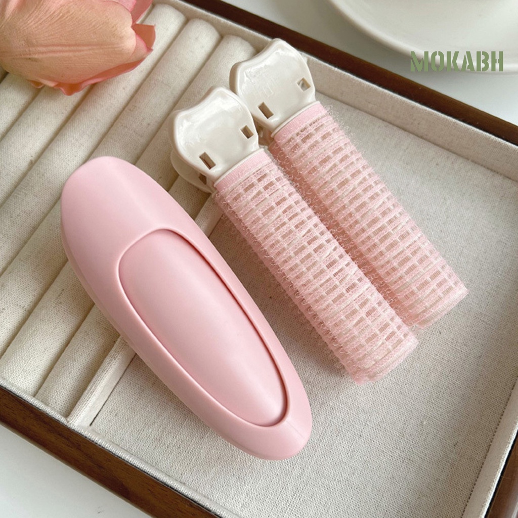 [Mok Abh] Kẹp Tóc Xoăn Bằng Nhựa Hiệu Quả Cao Không Dùng Nhiệt Chống Rơi Dành Cho Nữ DIY