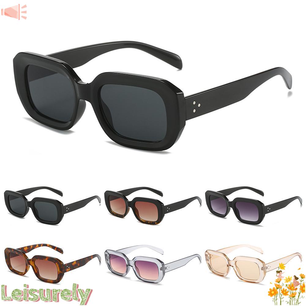 Kính Mát Nữ Gọng Vuông Nhỏ Hình Chữ Nhật Phong Cách Retro