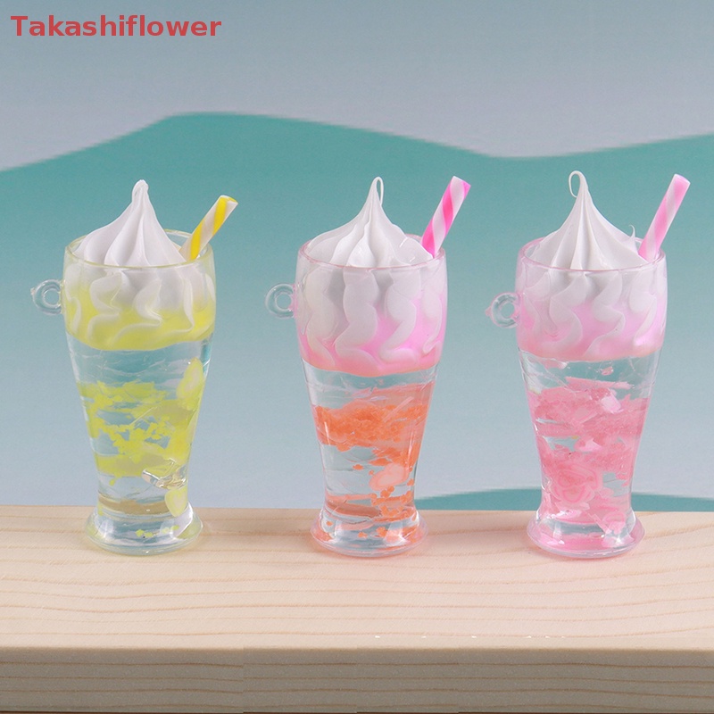 (Takashiflower) Đồ trang trí Lọ Kem Dạ Quang Mini Bằng Nhựa Resin Trang Trí Tiểu Cảnh