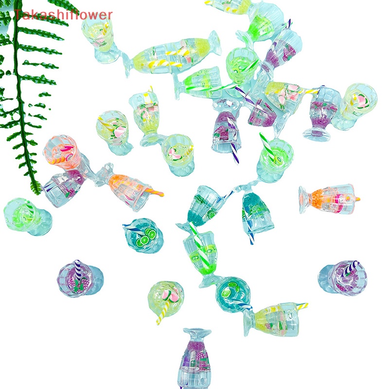 Set 2 Ly Thủy Tinh Mini Màu Sắc Ngẫu Nhiên Dùng Để Trang Trí