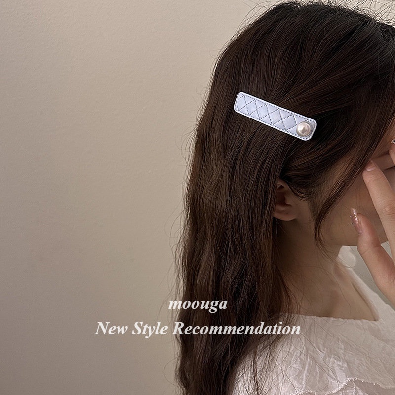 Kẹp Tóc Màu Kem bb Moouga Thời Trang Xuân Hè Cho Nữ