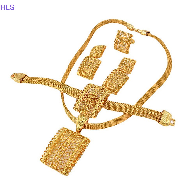 Bộ Trang Sức Màu Vàng Đồng Phong Cách Châu Phi Thời Trang Cho Nữ