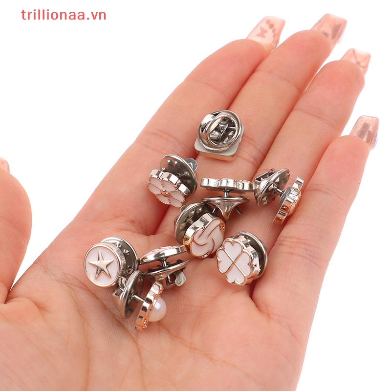 10 Trillionaa Nút Áo Ngăn Chặn Tình Trạng Tiếp Xúc Đính Đá Ngọc Trai Giả Kim Cương