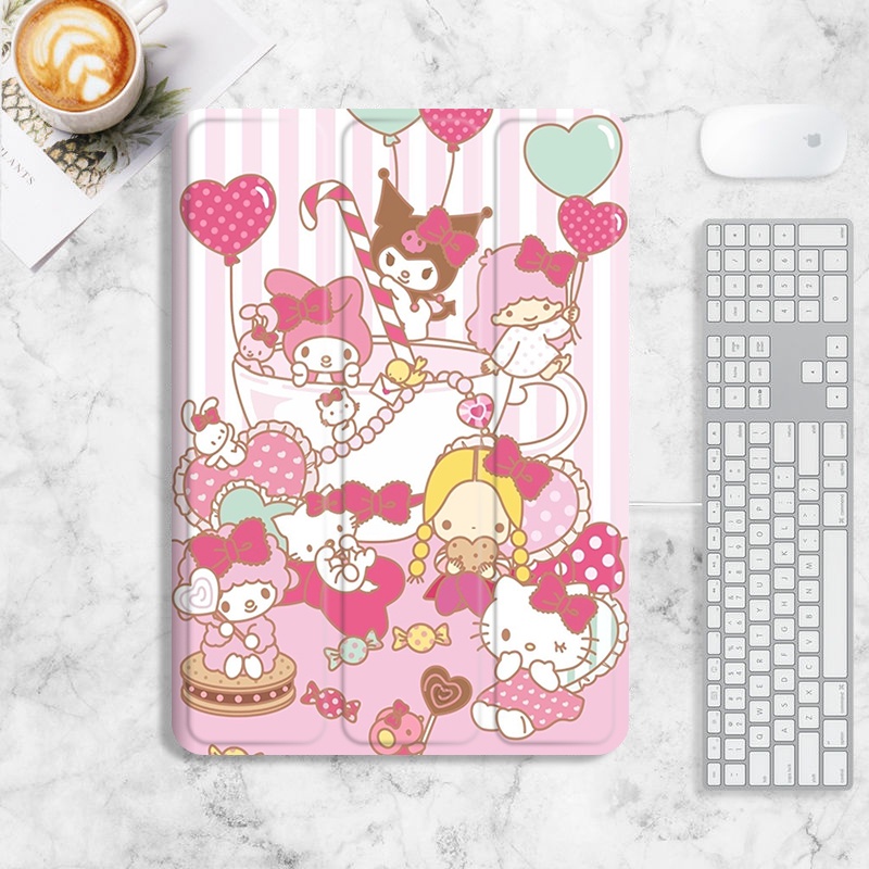 Hoạt Hình Ốp Máy Tính Bảng Hình Sanrio Cho iPad gen 5 6 gen 7 8 9 gen10 mini 4 5 6 air 1 2 3 4 5 iPad pro11 2021 2022