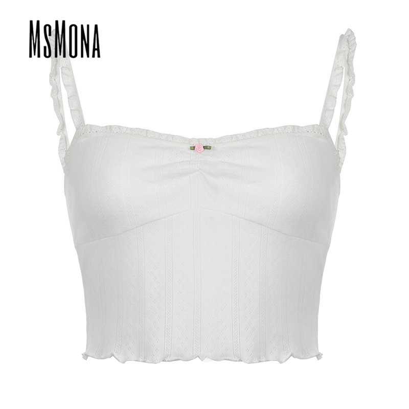 Áo Tank Top Hai Dây Màu Trơn Thời Trang 2023 Quyến Rũ Cho Nữ