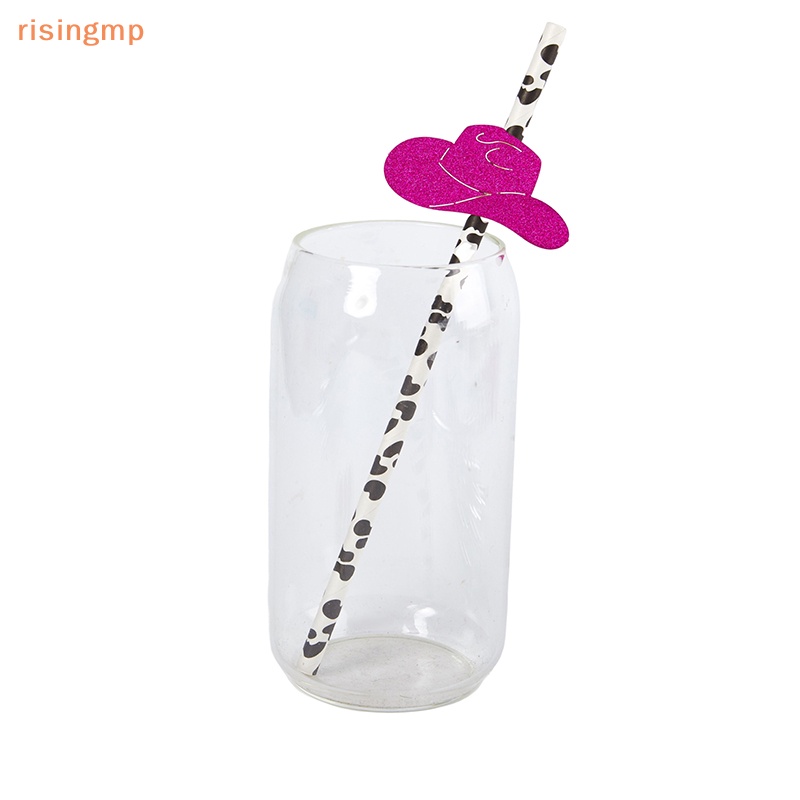 Set 10 Ống Hút Giấy Lấp Lánh Trang Trí Tiệc Cưới