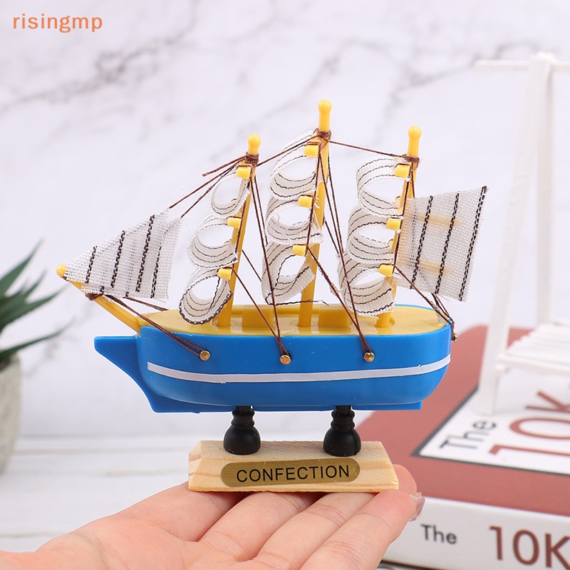 Mô Hình Thuyền Buồm Hình Tam Giác [risingmp] Thu Nhỏ Dùng Trang Trí