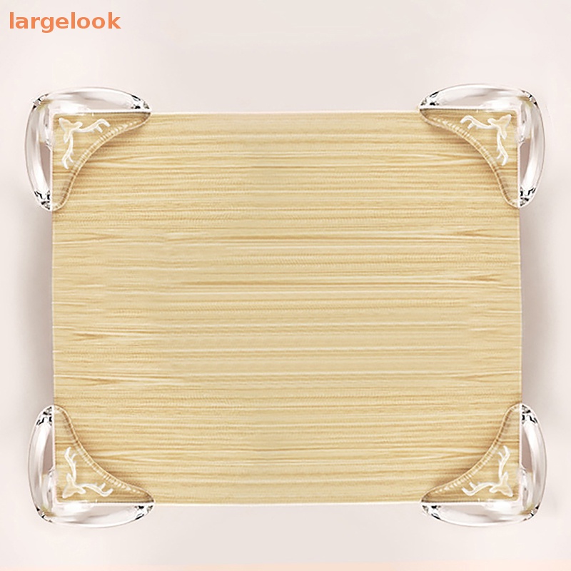 Bộ 2 Miếng Bọc Góc Bàn Nội Thất Bằng Silicon Dày Dặn Trong Suốt Hình Tuần Lộc Tiện Dụng