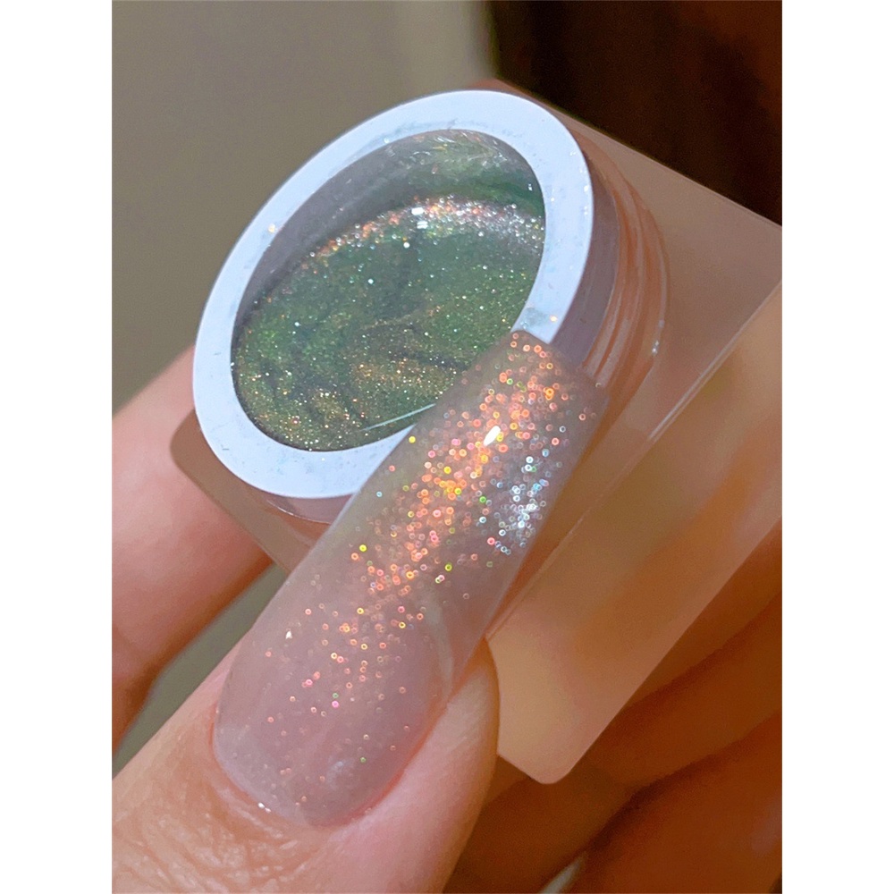 Gel sơn móng EELHOE mắt mèo trong suốt màu cầu vồng