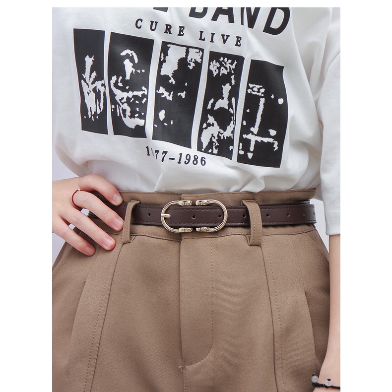 Thắt Lưng Khóa Kim Loại Phong Cách Retro Mới Cho Nữ