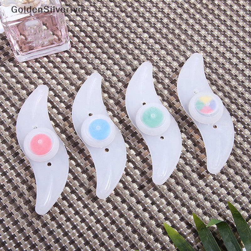 Đèn LED Cảnh Báo Ánh Sáng Vàng Bạc Chống Nước Gắn Căm Xe Đạp