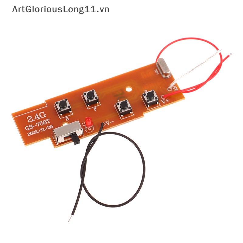 Bảng Mạch Truyền Nhận Tín Hiệu Điều Khiển Từ Xa 2.4G 4CH RC PCB Cho Hệ Thống Radio Đồ Chơi