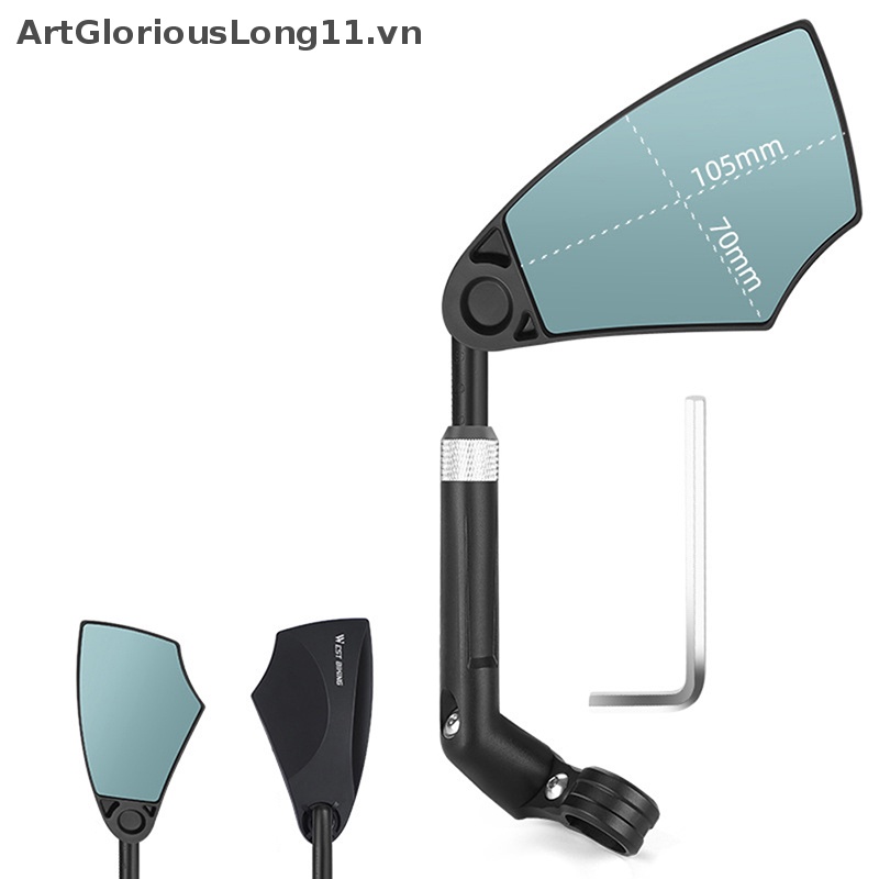 Gương Chiếu Hậu Chống Lóa ArtGloriousLong Gắn Tay Lái Xe Đạp