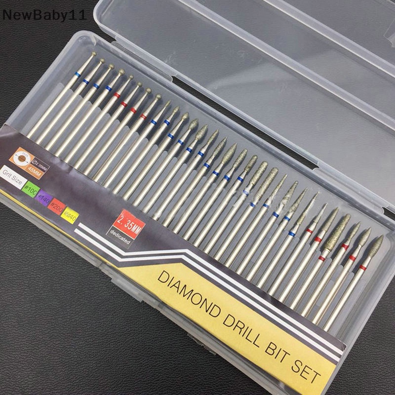 Bộ 30 Mũi Khoan Móng Tay Bằng Thép Vonfram Đa Năng