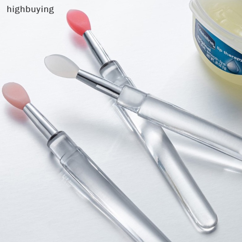 1 Cọ Silicone Thoa Son Dưỡng Môi Kèm Nắp Đậy Chống Bụi Tiện Dụng