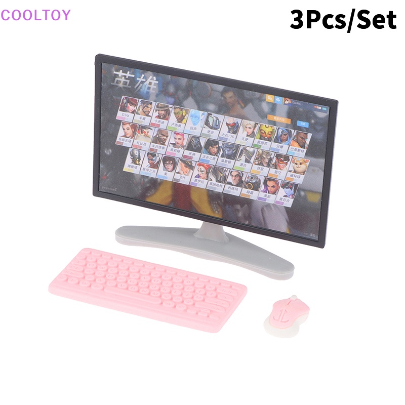 Set 3 Mô Hình Chuột Và Bàn Phím Tỷ Lệ 1: 12 Trang Trí Nhà Búp Bê