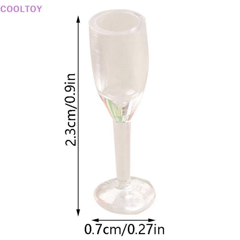 Set 4 Ly Nhựa Uống Rượu Mini Trang Trí Nhà Búp Bê