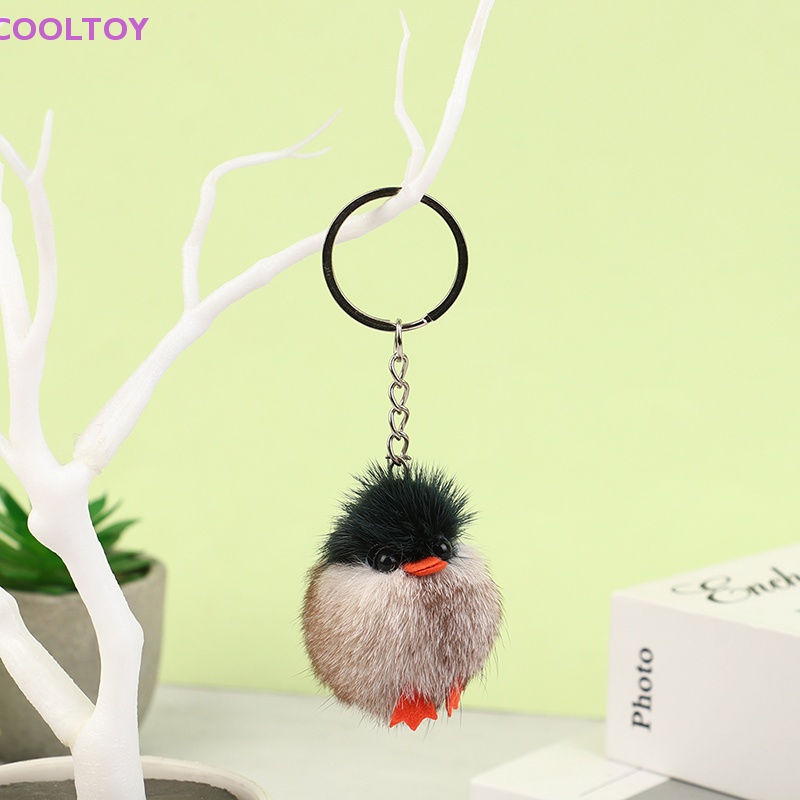 1 Móc Khóa Gà Lông Mềm Mại Thời Trang Cho Nữ