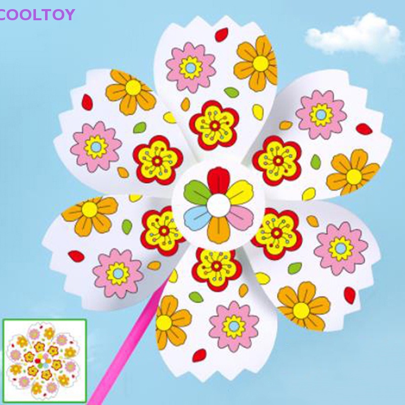 Cối Xay Gió Đồ Chơi Vẽ Tranh Thủ Công DIY Cho Bé Mẫu Giáo