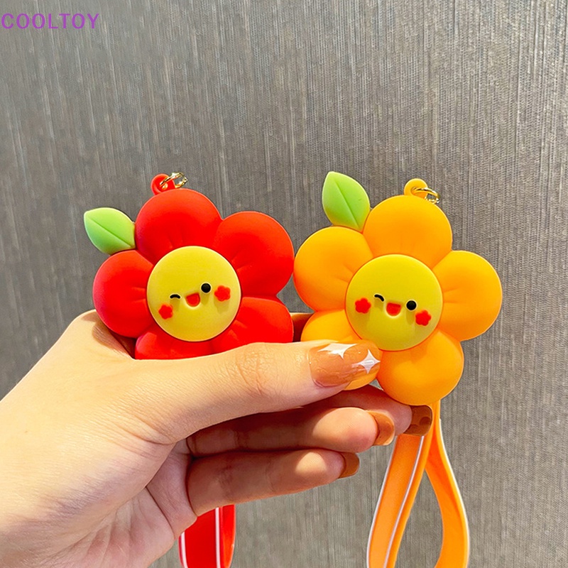 Móc Khóa Hình Bông Hoa Cười Ngọt Ngào Sáng Tạo