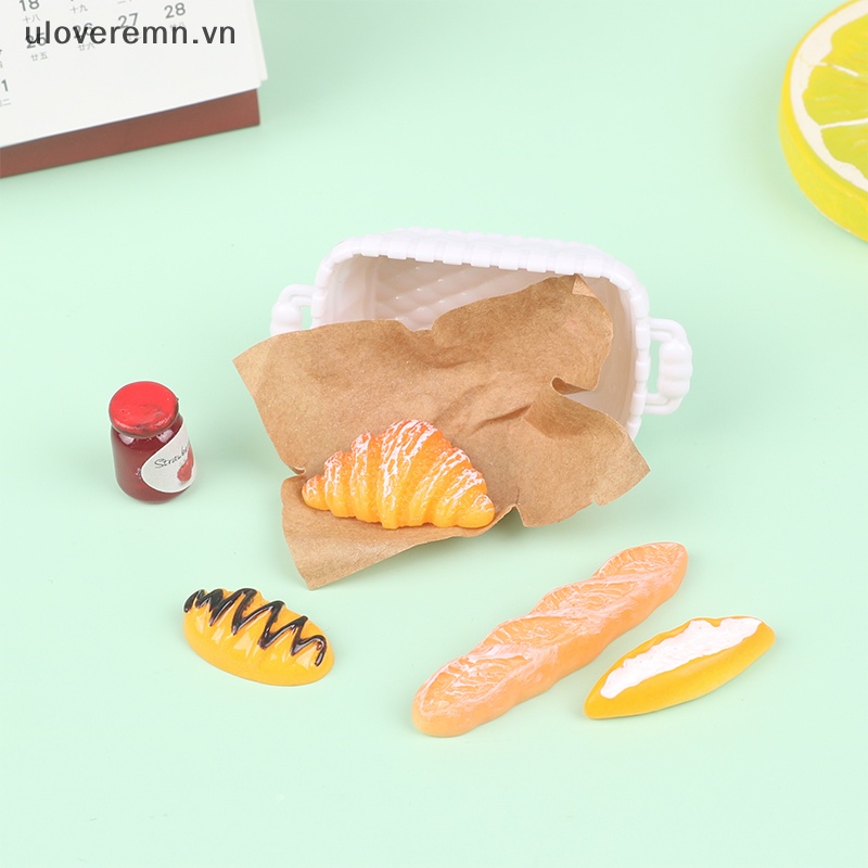Giỏ Bánh Mì Tỉ Lệ 1 / 12 Xinh Xắn Cho Nhà Búp Bê