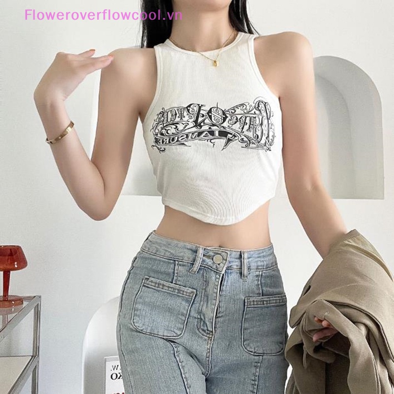 Áo Croptop Sát Nách In Họa Tiết Thời Trang Quyến Rũ Cho Nữ