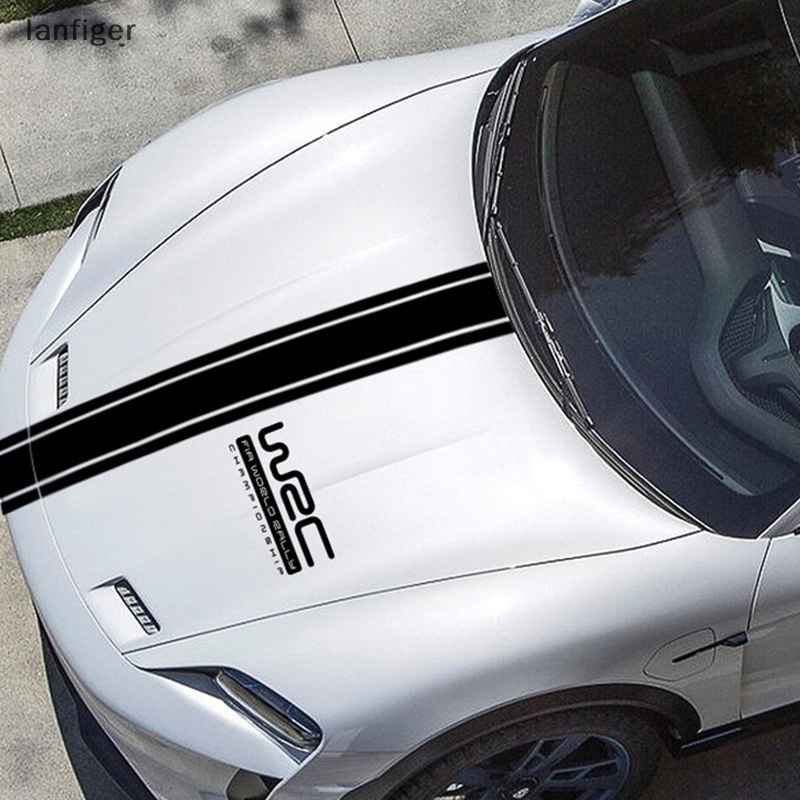 Lanf Nhãn Dán Trang Trí Xe Hơi Họa Tiết Kẻ Sọc Cá Tính