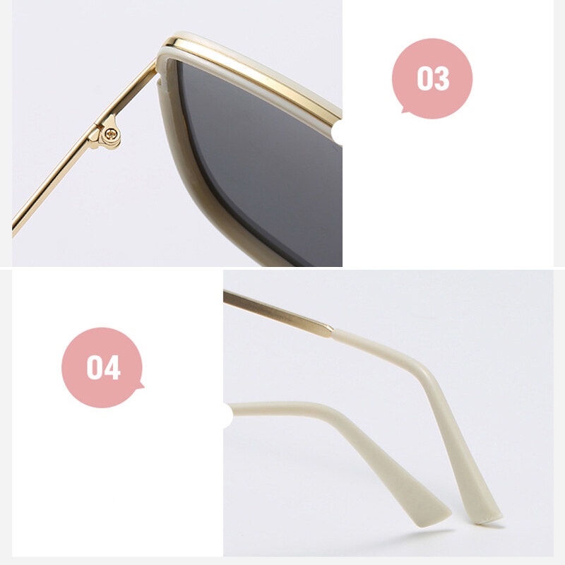 Kính Mát Gọng Vuông Chống Tia UV Thời Trang Cho Nữ