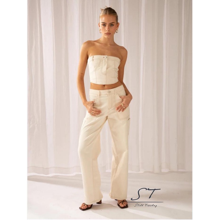 Áo Croptop Không Tay Màu Sắc Trơn Phong Cách Đường Phố CY03