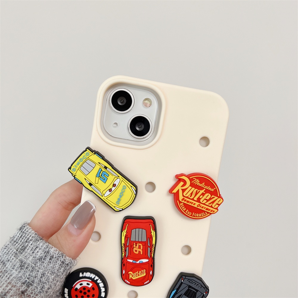 Ốp Điện Thoại Tpu Dẻo Họa Tiết Hoạt Hình Xe Hơi Độc Đáo Chống Rơi Cho iPhone 14 13 12 11 Pro Max